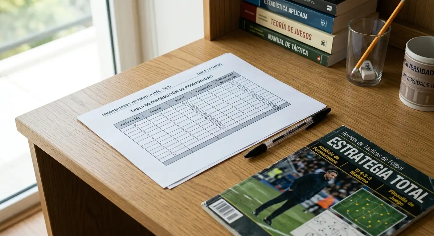 Tabla de probabilidades de goles en futbol con distribucion de Poisson