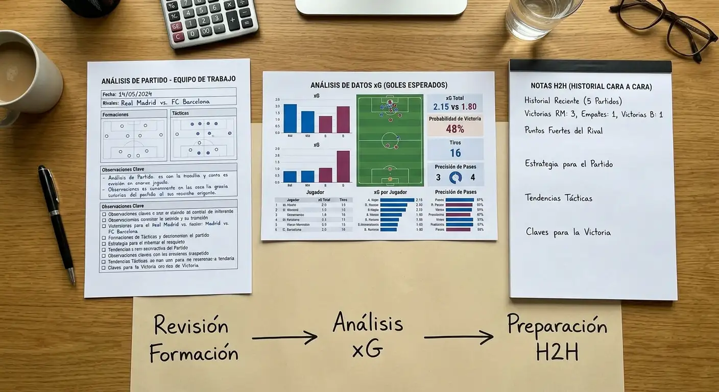 Flujo de trabajo para integrar H2H con forma actual y métricas avanzadas