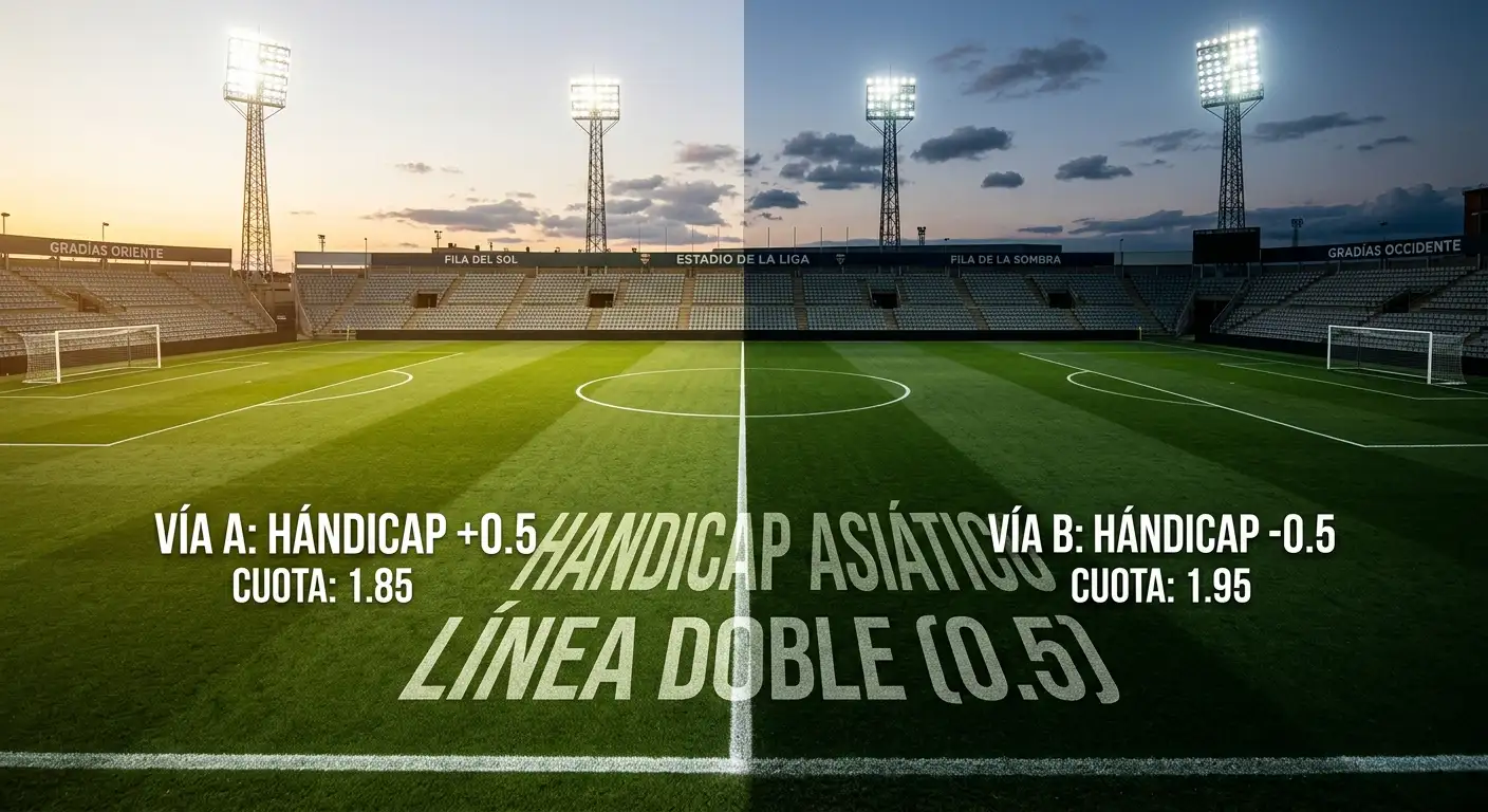 Guía del hándicap asiático en apuestas de fútbol con líneas y ejemplos
