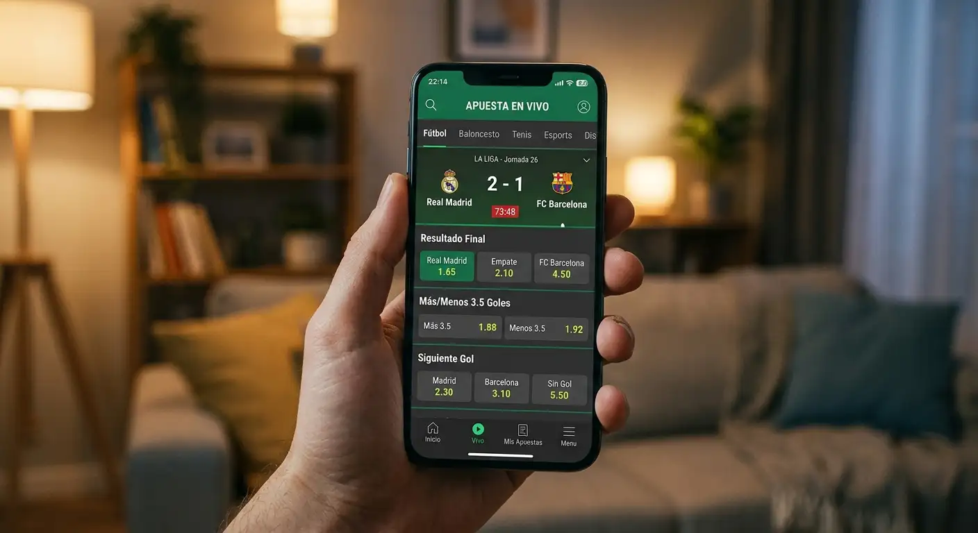 Crecimiento del mercado de apuestas en vivo en España con datos de evolución