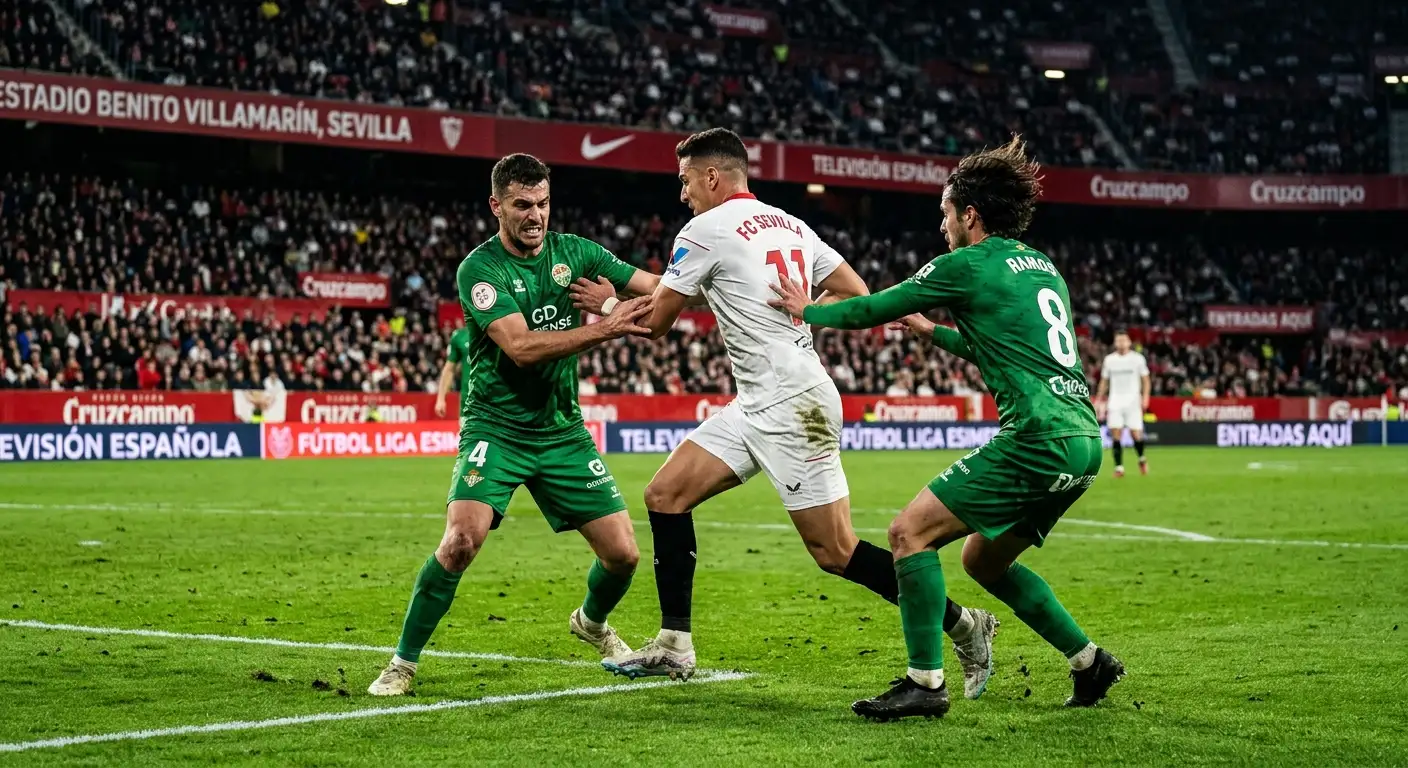Partido cerrado de fútbol con pocas ocasiones de gol