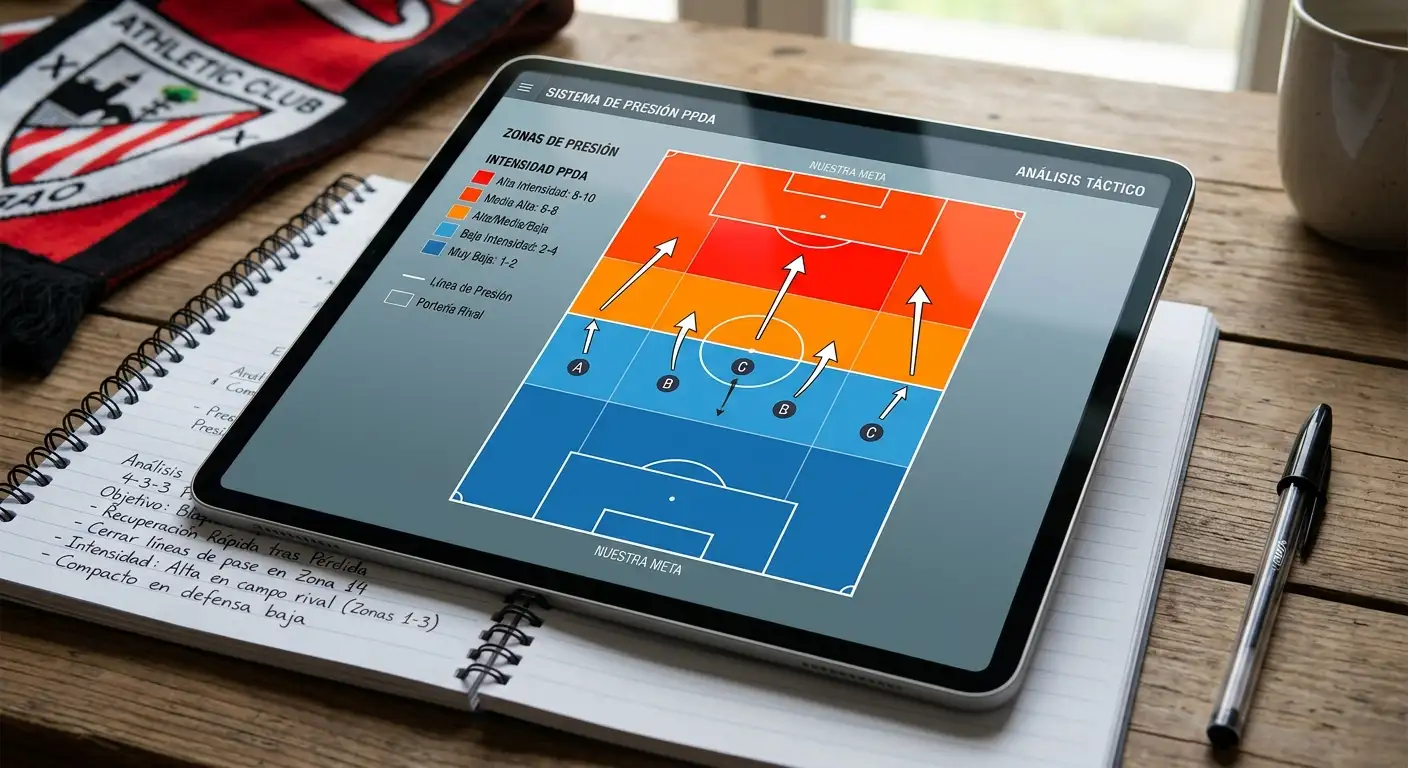 Métricas de presión PPDA complementando análisis de xG en fútbol