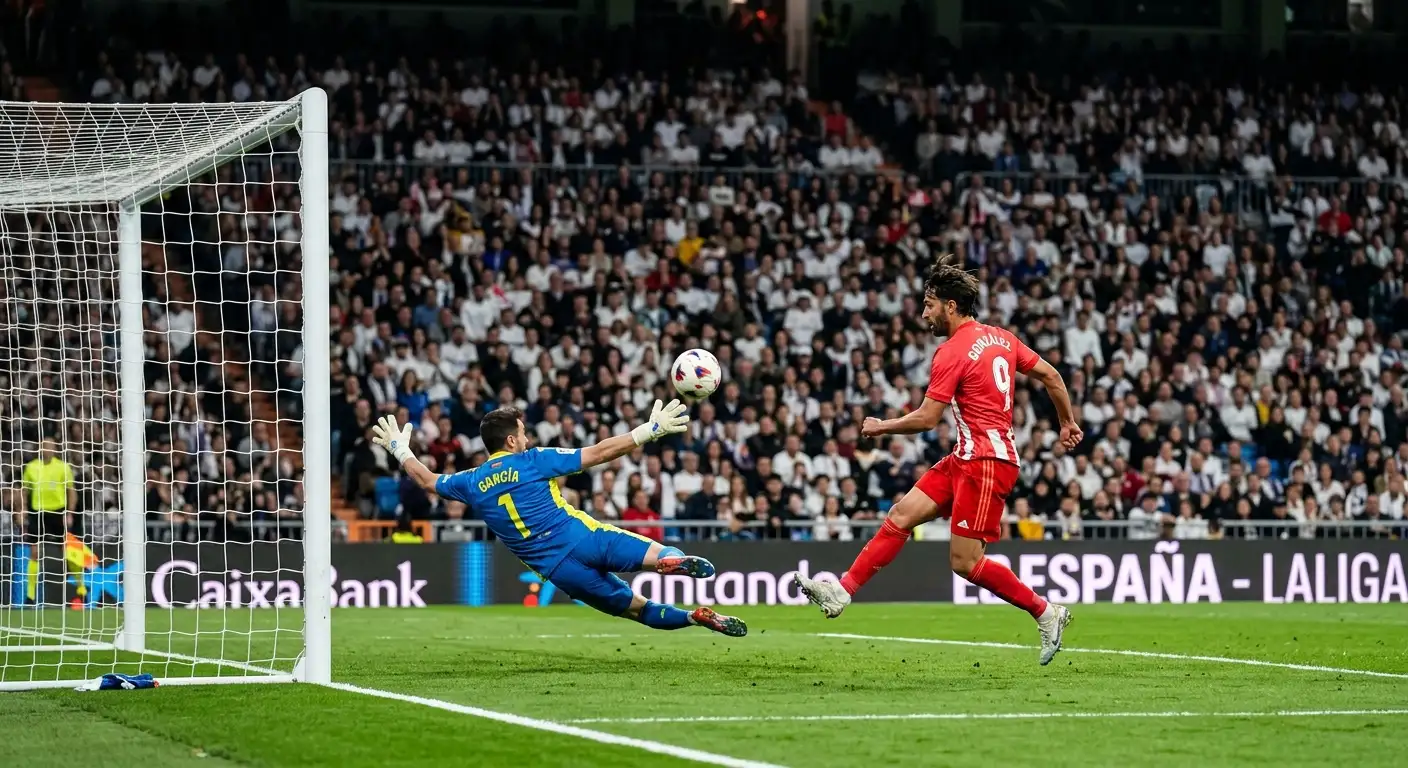 Delantero generando ocasion de gol con alto valor de xG