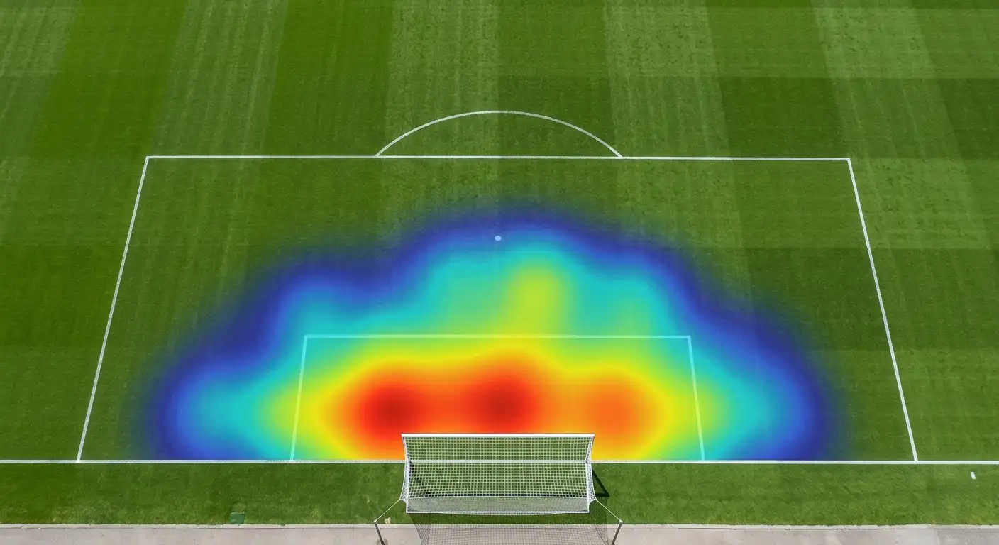 Modelo de expected goals midiendo calidad de disparos a portería en fútbol